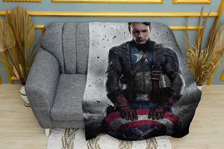 Плед Капітан Америка Captain America купити в Києві та Україні в