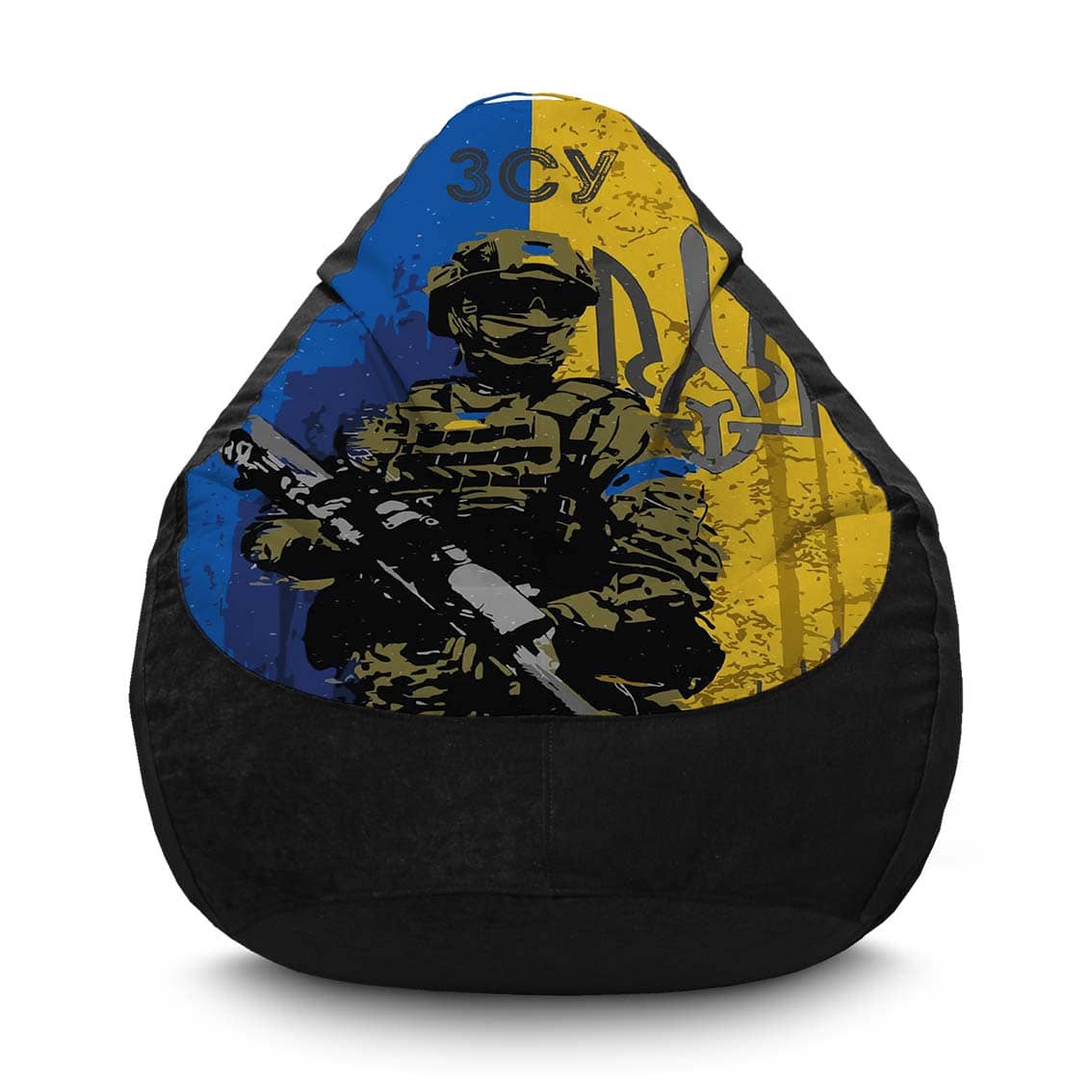 Крісло мішок Воїн ЗСУ. Флок