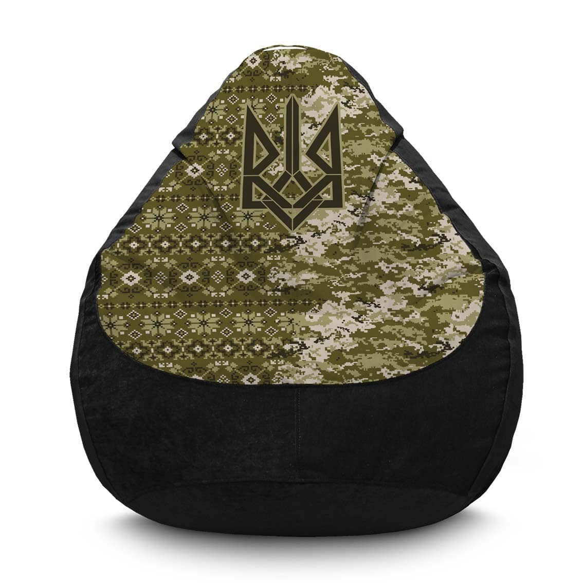 Крісло мішок Зла вишиванка. Флок