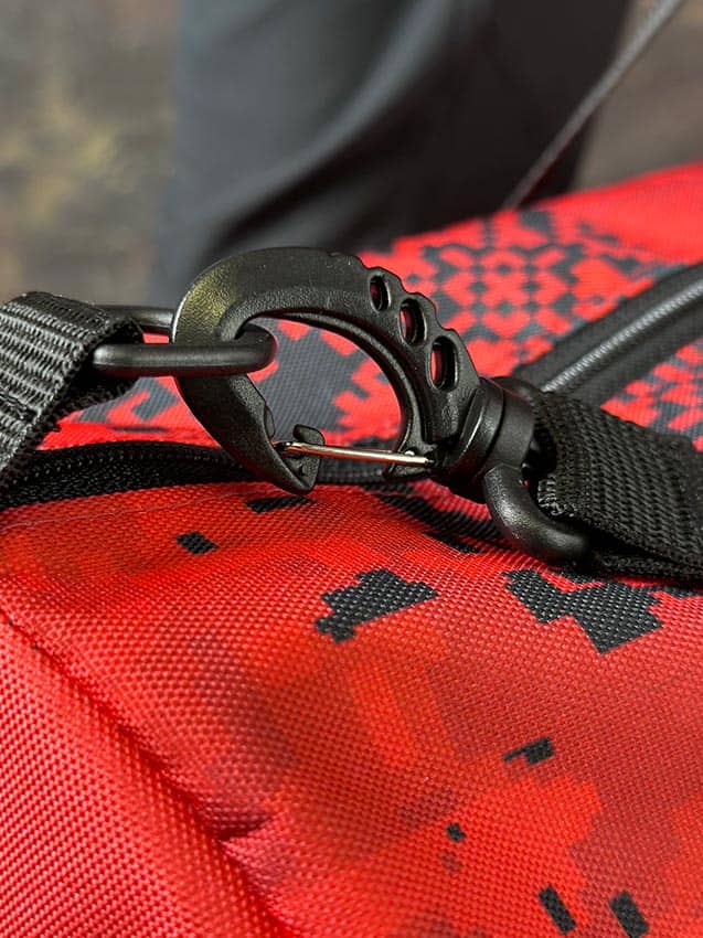 Сумка спортивна Тубус «Упа. Піксель» червона.3