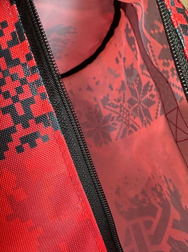 Сумка спортивна Тубус «Упа. Піксель» червона.9