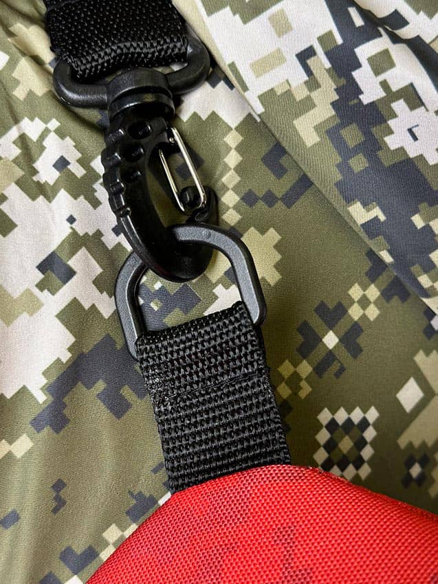 Сумка спортивна Тубус «Упа. Піксель» червона13