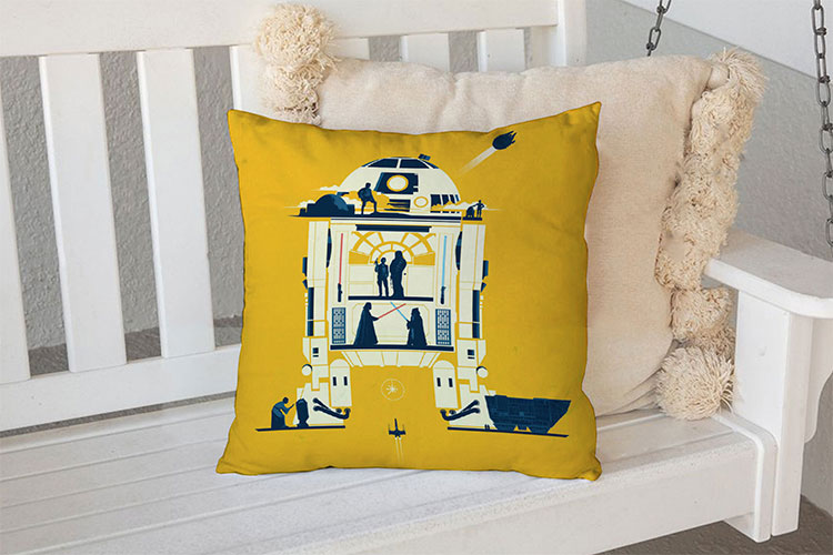 Декоративна подушка «Star Wars yellow»