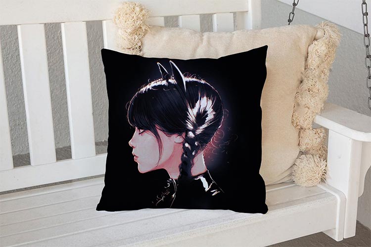 Декоративна подушка «Wednesday. Cat»
