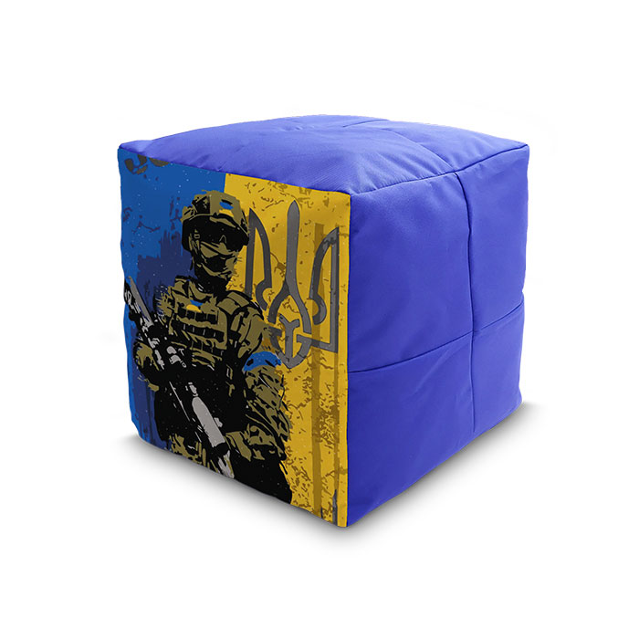 Пуф кубик «Воїн ЗСУ»