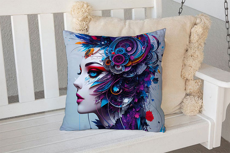 Декоративна подушка «Bright girl»