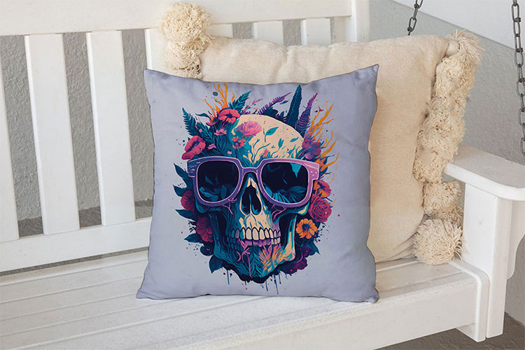 Декоративна подушка «Череп»
