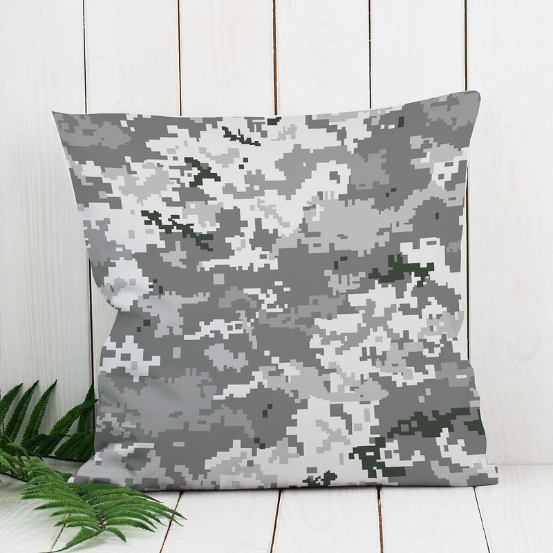 Декоративна подушка «пиксель grey»