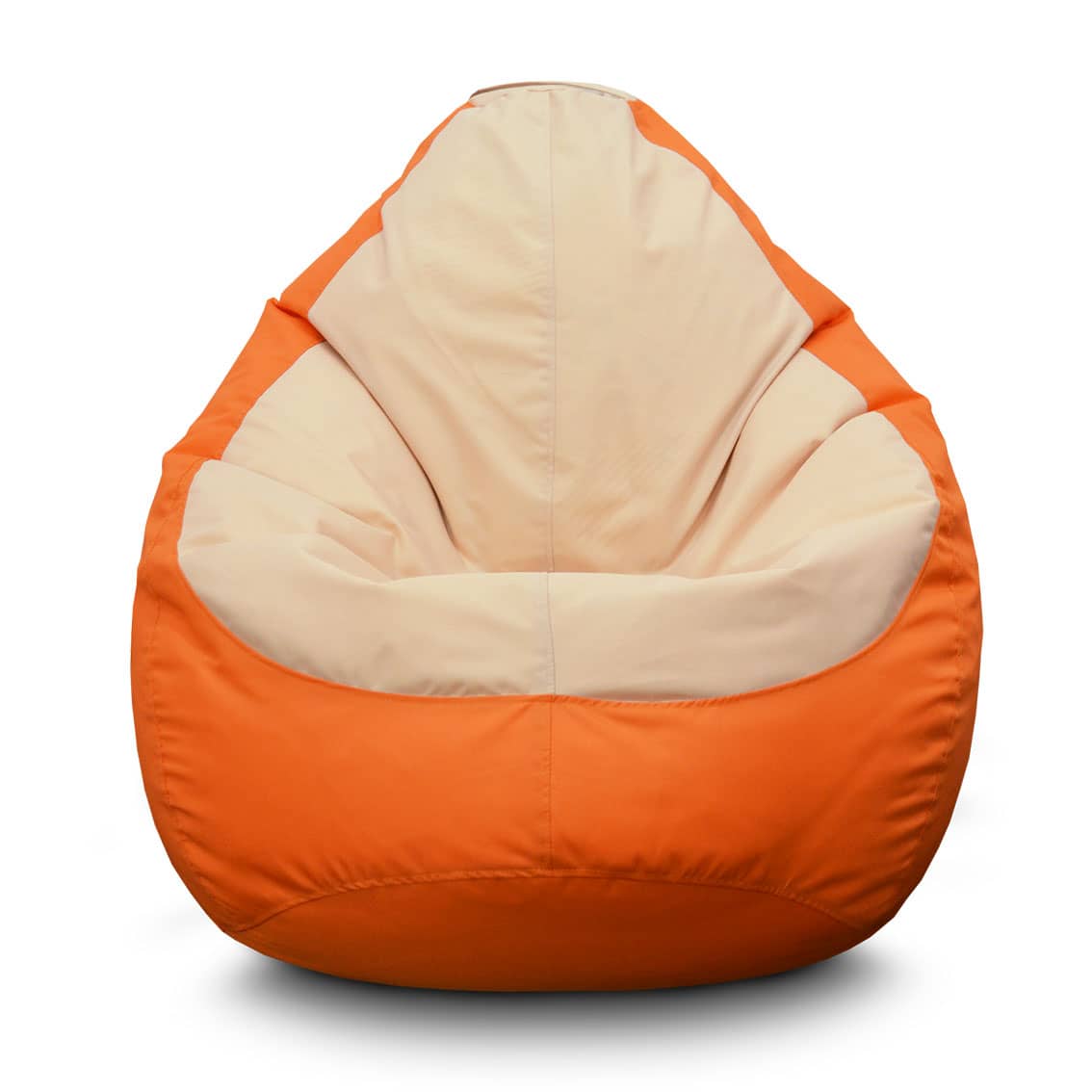 Крісло мішок груша Оксфорд Бежево-помаранчевий
