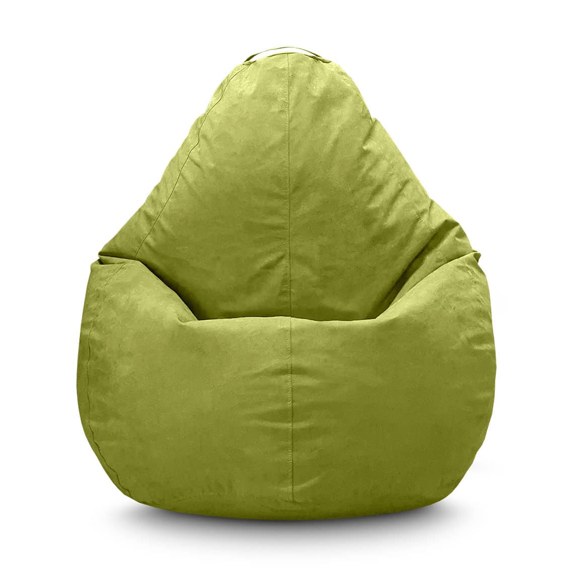 Крісло мішок груша Замш Оливковий