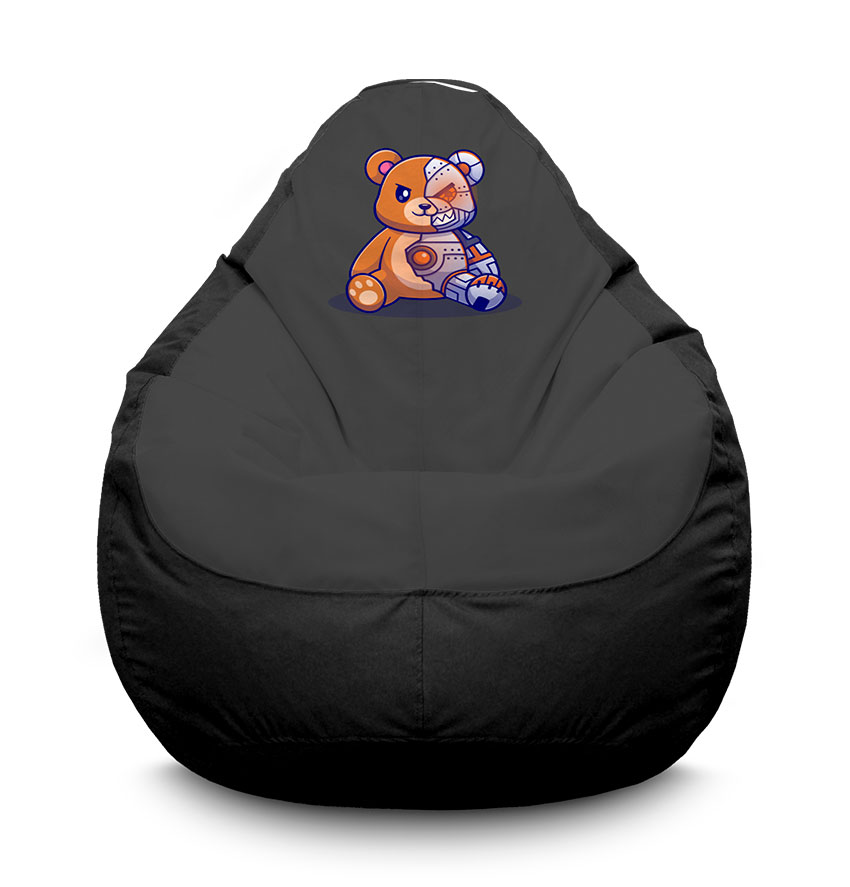 Крісло мішок Ведмедик робот. Oxford