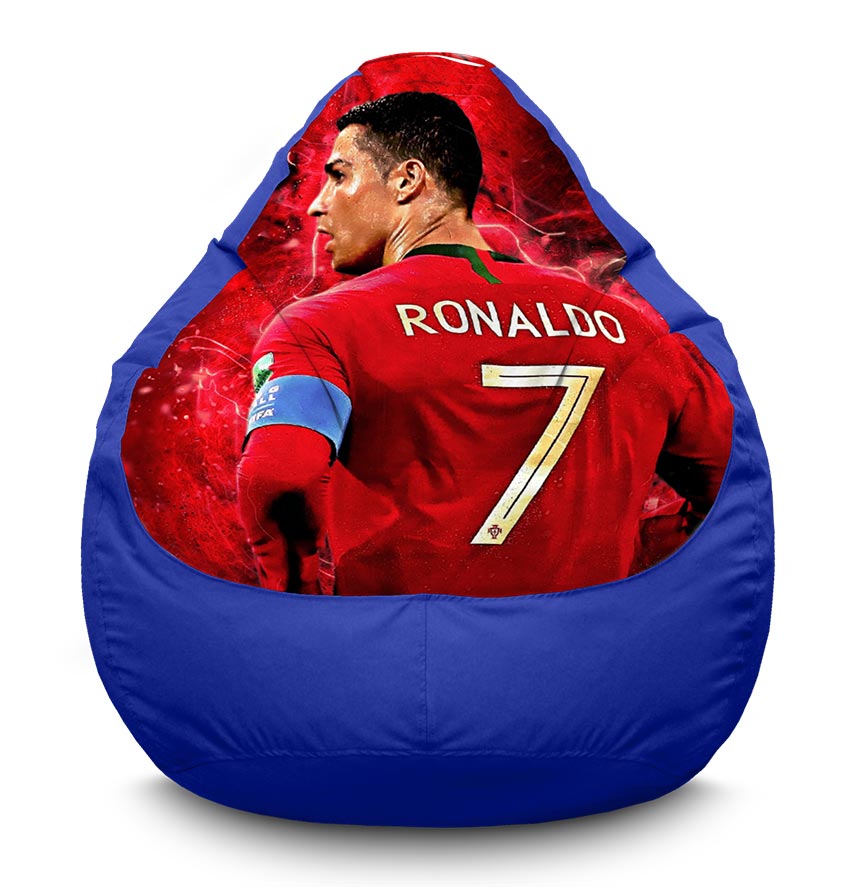 Крісло мішок «Кріштіану Роналду (Cristiano Ronaldo)» Oxford синій