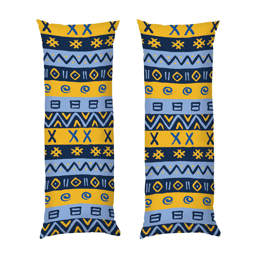 Етнічний візерунок. Синьо жовтий