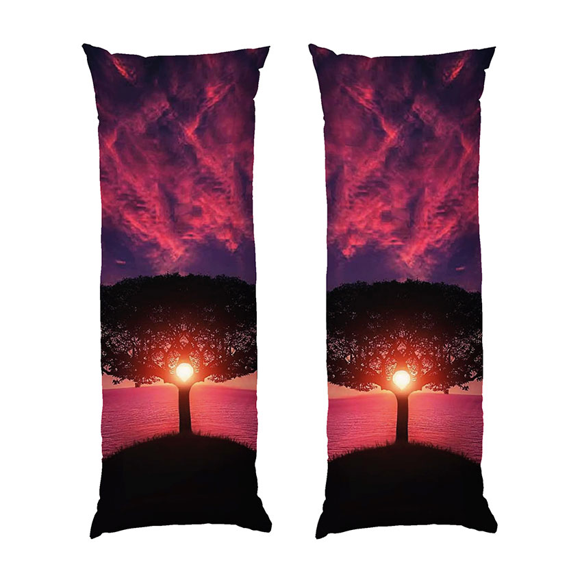 Дерево та захід сонця