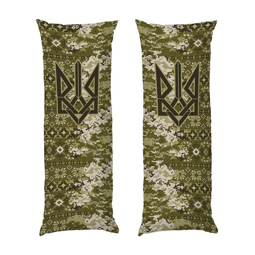 Герб України. Піксельний камуфляж та вишиванка