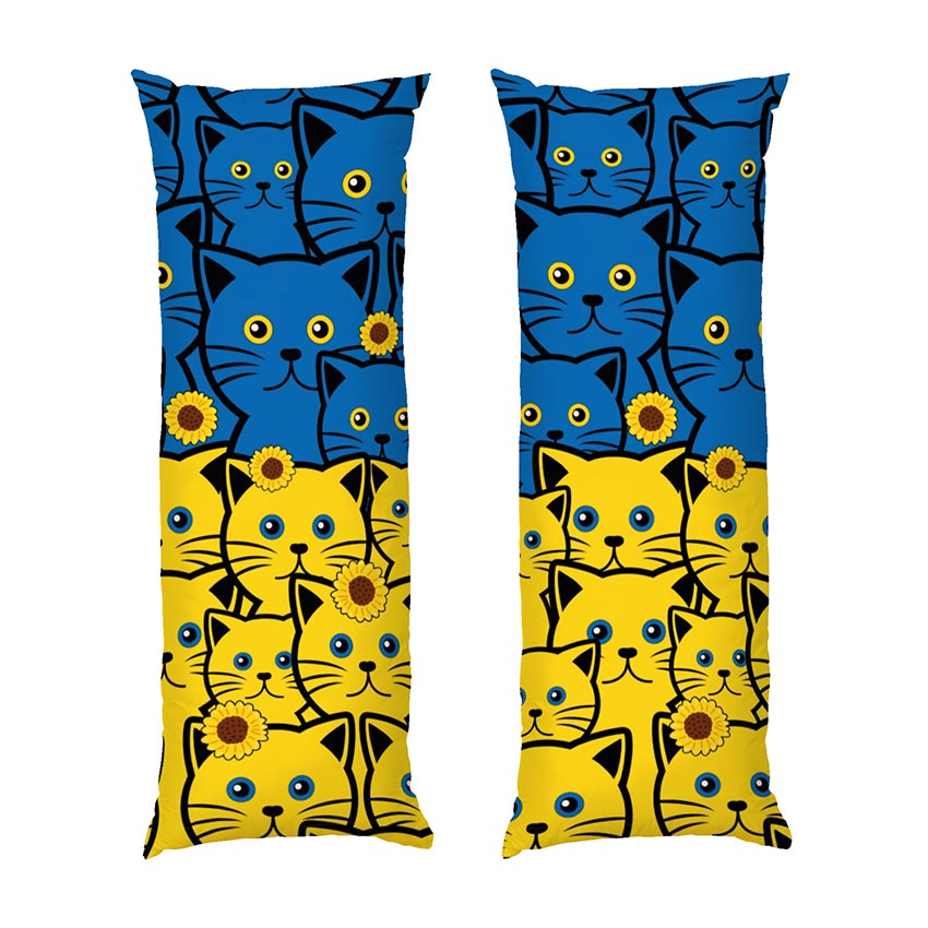 Котики синьо-жовті. Yellow and blue cats