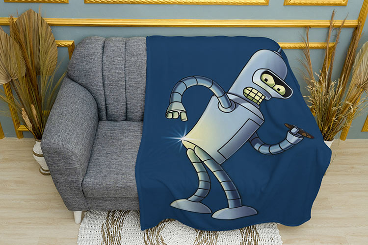 Плед «Бендер. Поцілуй мене в ду... Bender»