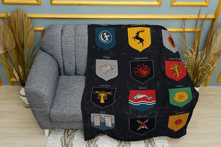 Плед «Гра Престолів. Великі дома Вестероса. Game of Thrones. Great Houses of Westeros»