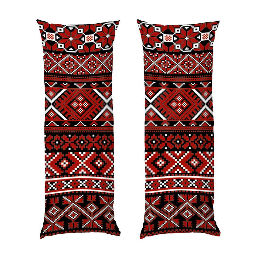 Український орнамент. Вишиванка. Червоно-біла