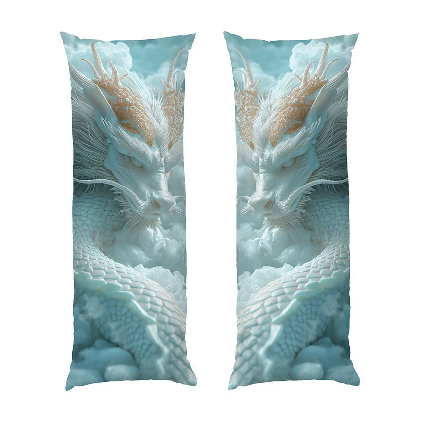 Білий рогатий дракон. White horned dragon