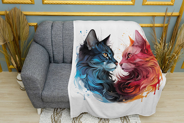 Закохані-котики.-Cats-love.-Art