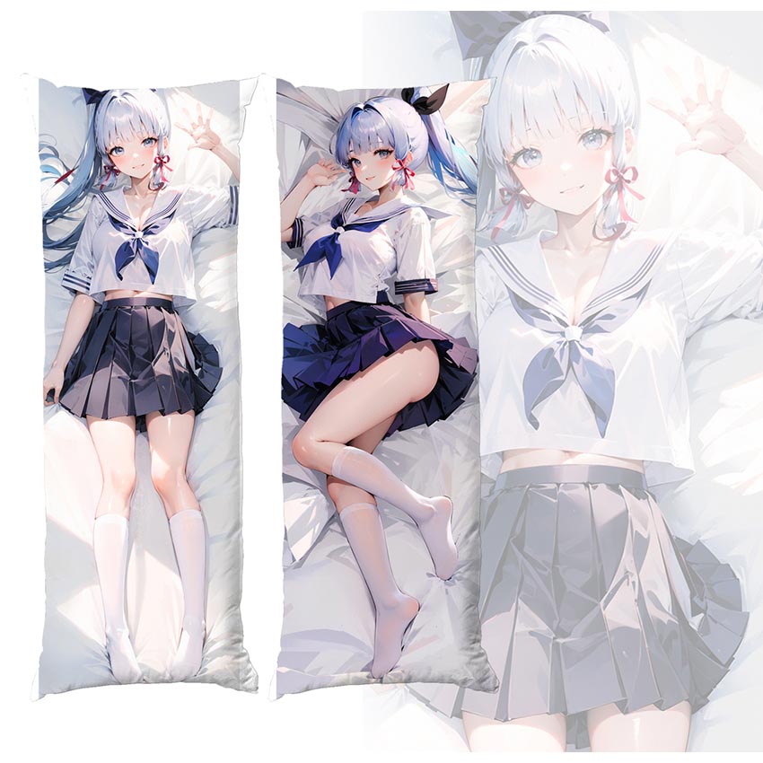 Дакімакура подушка для обіймів «Genshin Impact Kamisato Ayaka Seifuku»