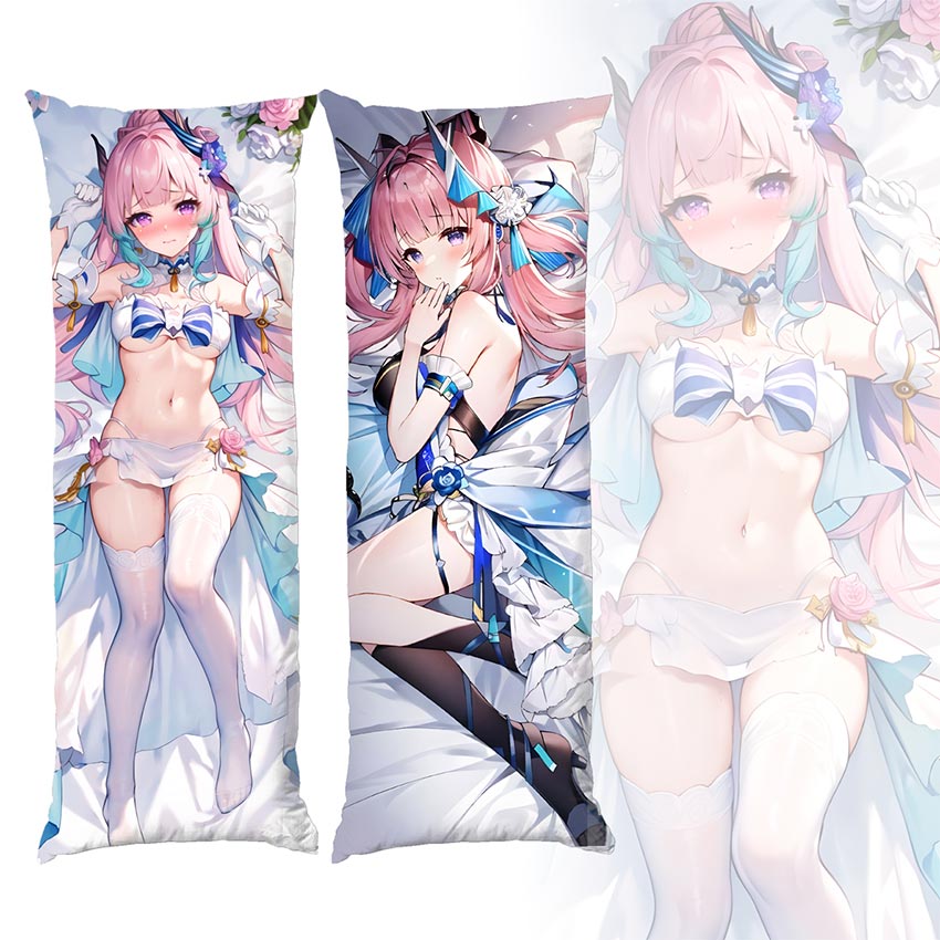 Дакімакура подушка для обіймів «Genshin Impact Sangonomiya Kokomi Blue»