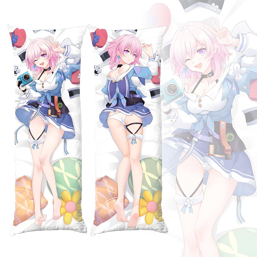 Дакімакура подушка для обіймів «Hokai Star Rail March 7th Pink»