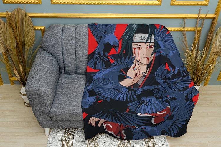 Учіха-Ітачі--з-воронами.-Наруто.-Itachi-Uchiha--with-crows.-Naruto