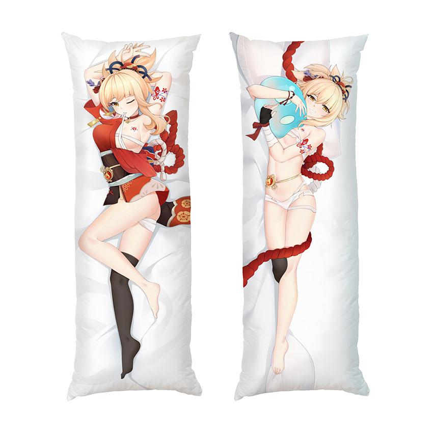 Йоімія.-Дакімакура.-Геншин-Імпакт.-Yoimiya.-Dakimakura.-Genshin-Impact