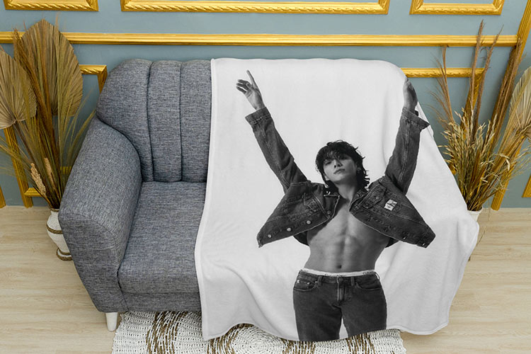 Плед «Чон Гук. БТС. Jungkook. BTS group Plaid»