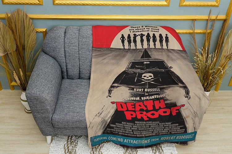 Плед «Доказ Смерті. Тарантіно. Постер. Death Proof. Tarantino. Poster»