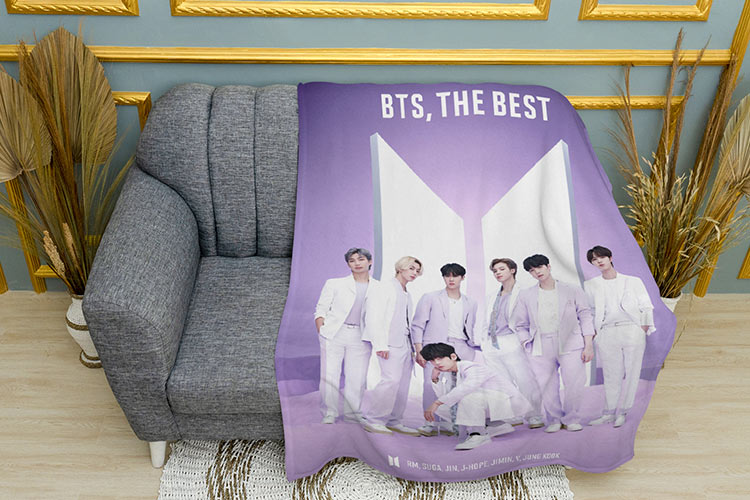 Плед «Гурт БТС найкращі. BTS group the best. Korean group»