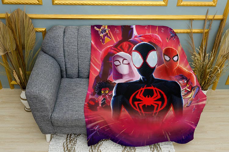 Плед «Людина-павук Крізь Всесвіт. Мультик. Spider-Man Across the Spider-Verse. Cartoon»