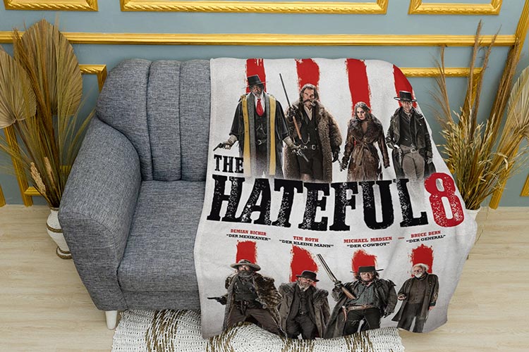 Плед «Ненависний. Фільм. Тарантіно. Постер. Hateful. Film. Tarantino. Poster»