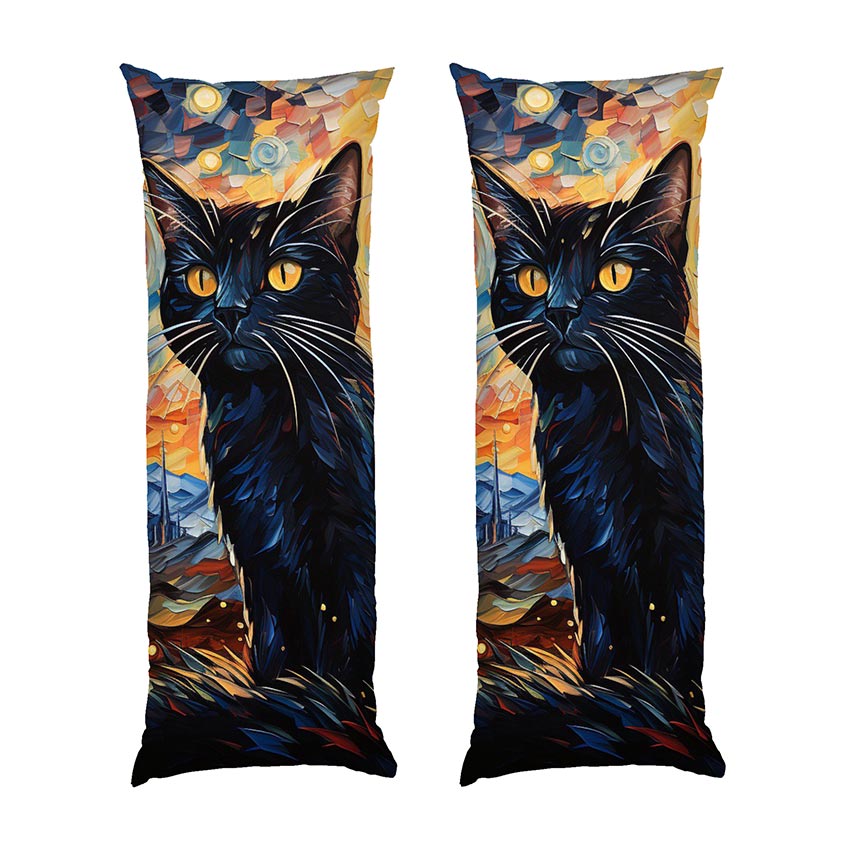 Абстрактний-чорний-котик.-Abstract-black-cat