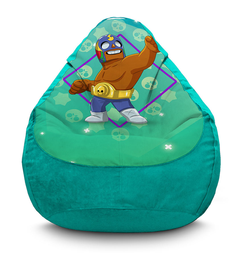 Борець-Ель-Прімо.-Бравл-Старс.-Флок.-Fighter-El-Primo.-Brawl-Stars.-Flock