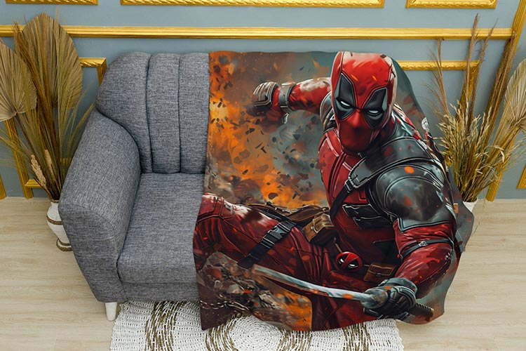 Плед «Арт. Дедпул. Марвел. Art. Deadpool. Marvel»