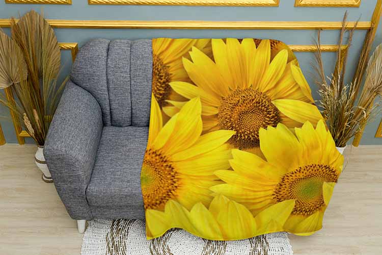 Плед «Яскраві соняшники. Bright sunflowers»