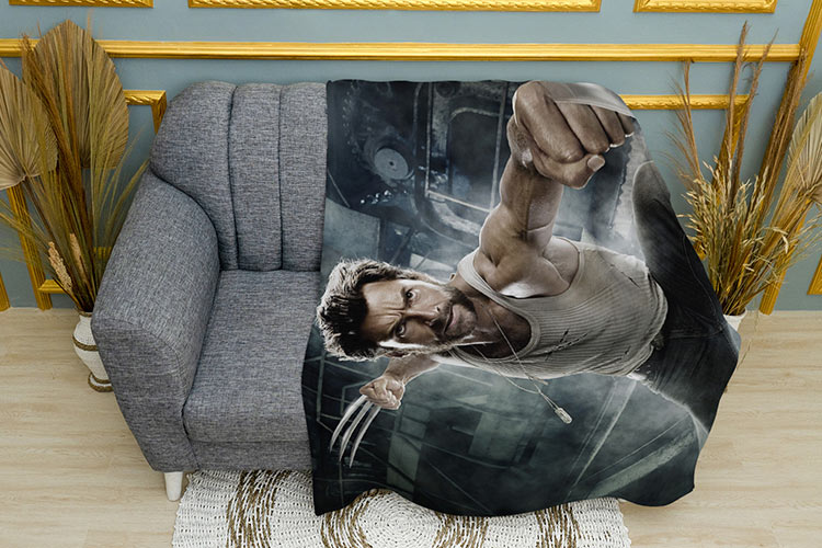 Плед «Росомаха. Фільм. Марвел. Wolverine. Film. Marvel»