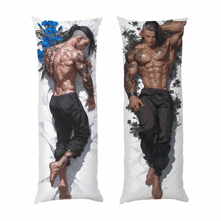 Смуглий мускулистий чоловік. Аніме стиль. Black muscular man. Аnime style