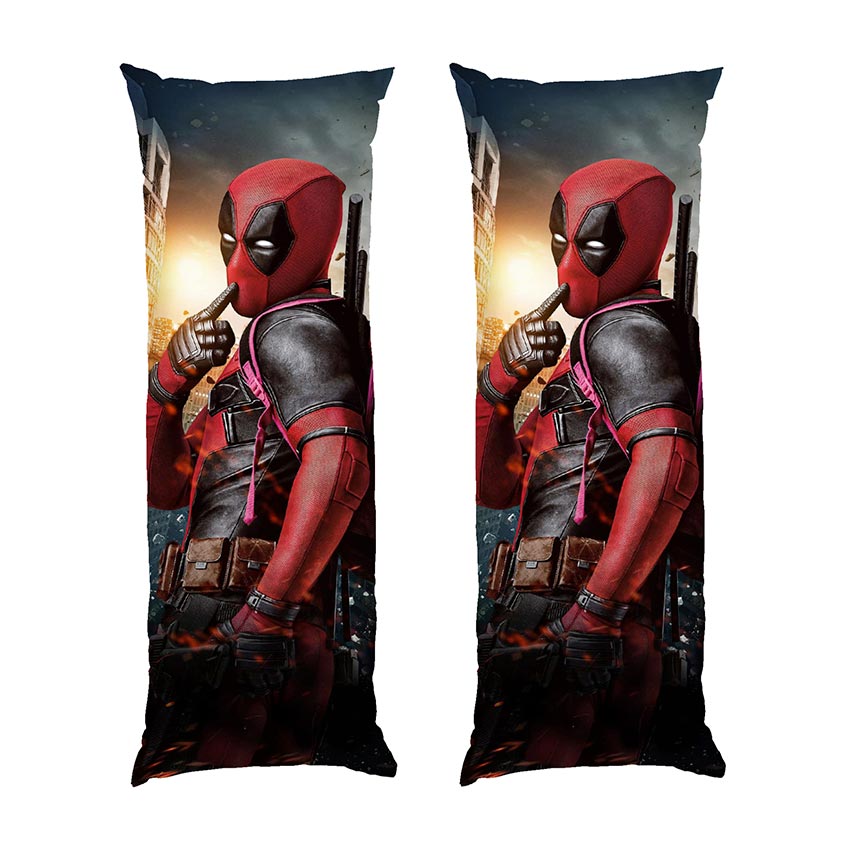 Дедпул-на-фоні-міста.-Марвел.-Deadpool-оn-the-background-of-the-city.-Marvel