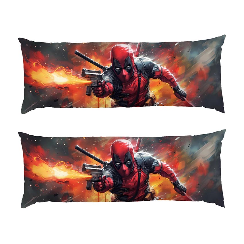 Дедпул-з-пістолетом.-Малюнок.-Deadpool-with-a-gun.-Art
