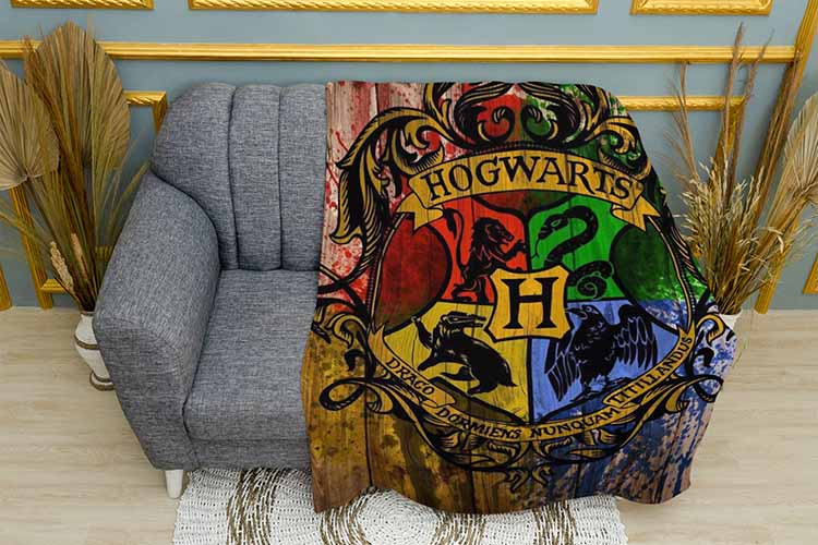 Плед «Факультети Хогвартсу. Гаррі Поттер. Faculties of Hogwarts. Harry Potter»