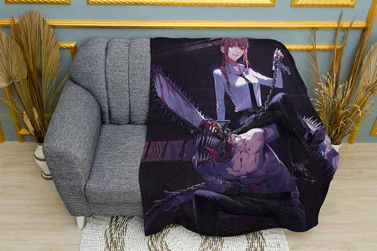 Плед «Макіма. Людина-бензопила. Makima. Chainsaw man»