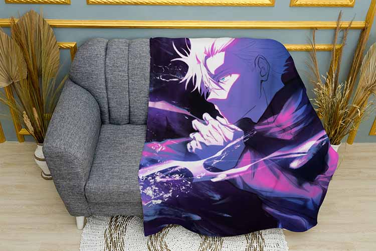 Плед «Сатору Годжо. Магічна битва. Satoru Gojo. Jujutsu Kaisen»