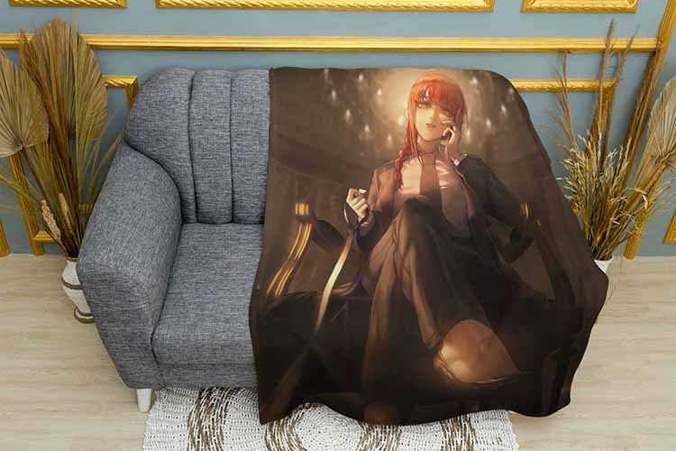 Плед «Таємна Макіма. Людина-бензопила. Secret Makima. Chainsaw man»