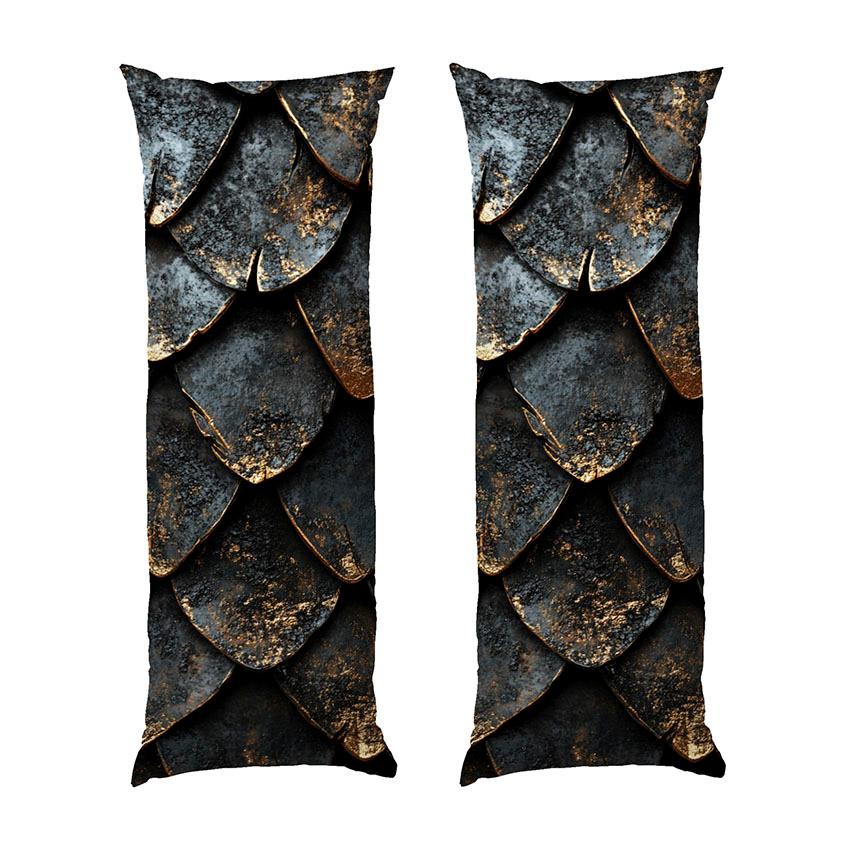 Дакімакура «Луска дракона. Чорний обсидіан. Black obsidian. Dragon scales»