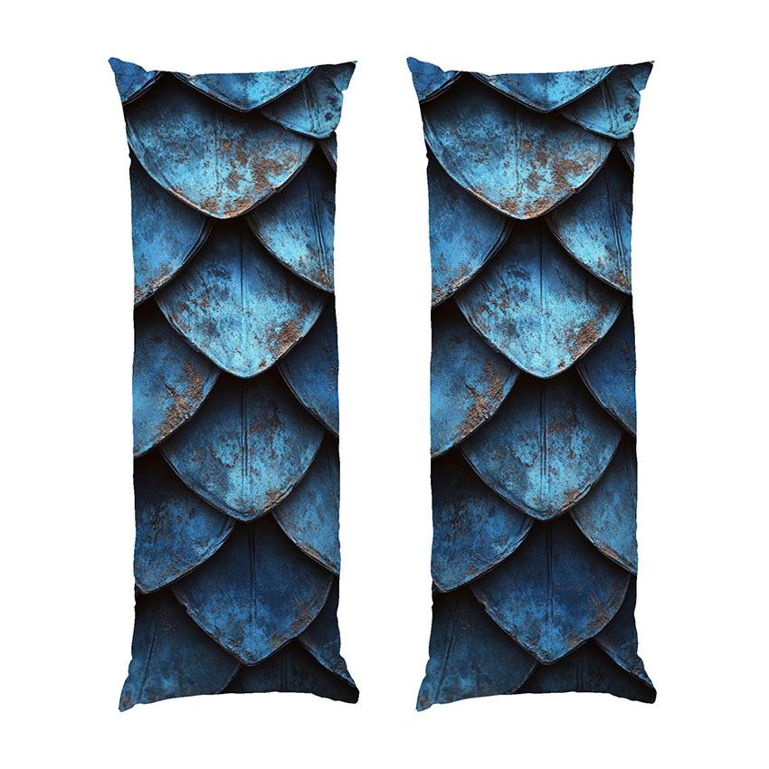 Дакімакура «Луска дракона. Океанічний метал. Oceanic metal. Dragon scales»