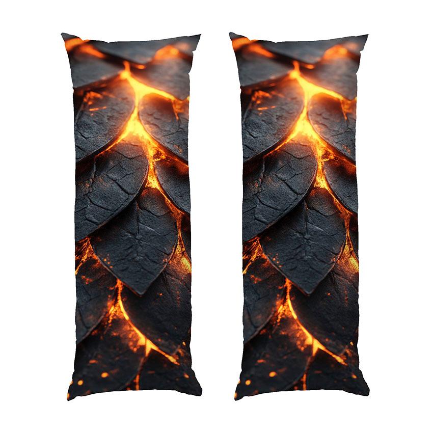 Дакімакура «Луска дракона. Вулканічна броня. Volcanic armor. Dragon scales»